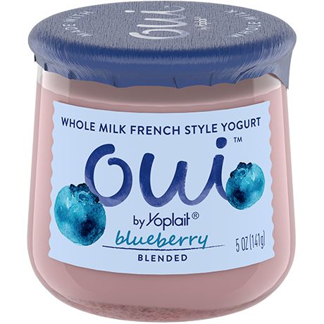 French Style Yogurt, Oui Yogurt, Traditional French Recipes, Blueberry Yogurt, French Recipe, Blueberry Juice, Yogurt Flavors, Real Fruit, Breakfast Snacks