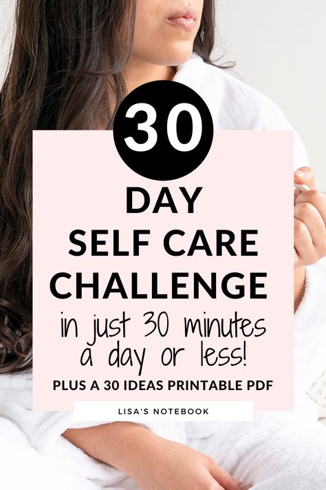 30 Days Of Self Care, Self Care Calendar, 30 Day Self Care Challenge, 30 Day Self Care, Self Care Challenge, Medicine Chest, Challenge Ideas, Practicing Self Love, Printable Checklist