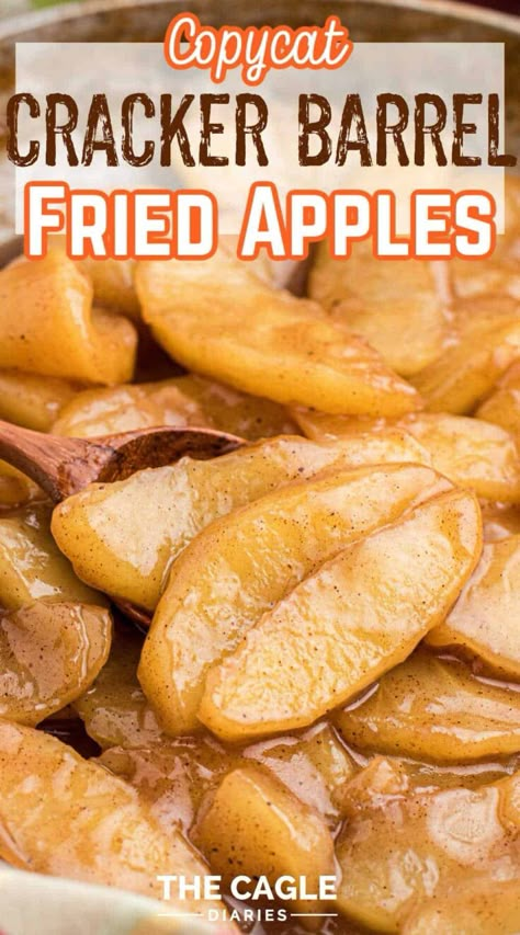 Cracker Barrel Baked Apples Recipe, Cooking With Apple Juice, Cracker Barrel Fried Apples Recipe, Apple Dishes Easy, Cooked Apples Easy Stovetop, Recipes Using Apple Juice, Recipes With Apple Juice, Cracker Barrel Cinnamon Apples, Cracker Barrel Apples