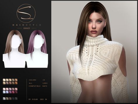 Sims 4 Cc Hair S Club, Sims 4 Super Long Hair, Sims 4 S Club Hair, S Club Hair Sims 4, Sims 4 Hair The Sims Resource, Sims 4 Mood Hair, Sims 4 Hair Straight, Sims Straight Hair, Sims 4 Cc Hair Alpha Long