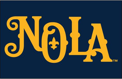 New Orleans Baby Cakes Cap Logo (2017) - New Orleans Logo Design, New Orleans Typography, New Orleans Graphic Design, Nola Tattoo, New Orleans Design, Nola Cooler, 2025 Logo, Aaron Nola, Football Diy