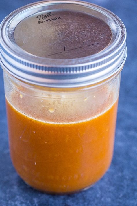 This Healthy Orange Sauce Recipe tastes even better than Panda Express! It's made with healthy ingredients and is also refined sugar free. Use it as a stir fry sauce or top your favorite protein with it. So easy to make! #orangesauce #copycatpandaexpress #orangestirfrysauce #vegan Healthy Stir Fry Sauce, Orange Tofu Recipe, Asian Stir Fry Sauce, Orange Sauce Recipe, Stir Fry Sauce Easy, Orange Chicken Sauce, Stir Fry Sauce Recipe, Healthy Chinese Recipes, Healthy Stir Fry