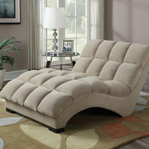 Wide Chaise Lounge, Chaise Lounge Indoor, Double Chaise Lounge, Conservatory Furniture, Taupe Fabric, Long Sofa, Chaise Lounger, Living Room Sofa Design, Double Chaise