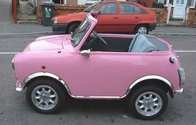 The Mini Mini... Bmw Isetta, Tout Rose, Combi Volkswagen, Microcar, Tiny Cars, Good Year, Pink Car, Mini Mini, Trans Am