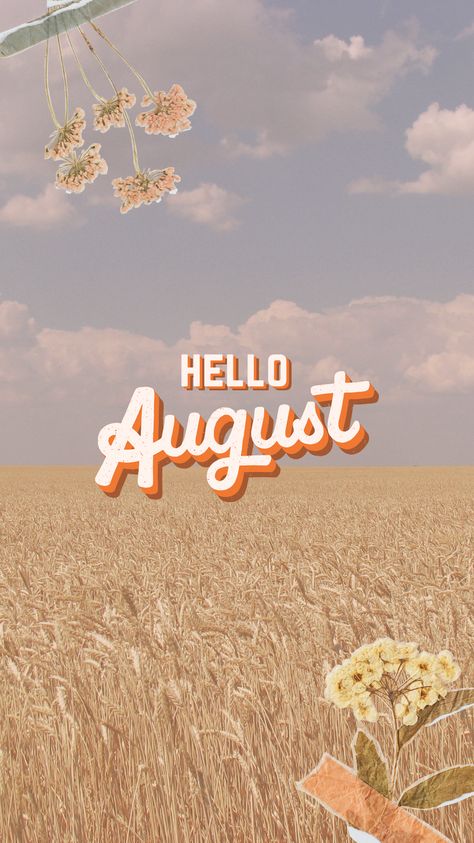 Hello August Retro Vintage Lettering Instagram Story Canva Template #canva #template #story #august #summer #vintage #organic #nature #background August Vibes, August Aesthetic, August Summer, Hello August, Font Combos, Create Your Story, Princess Wallpaper, Organic Nature, Vibes Art