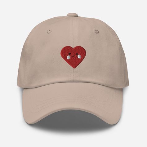 Cute Valentine's Day Heart Hat Embroidered Heart Dad Hat Valentine's Day Gift Cap Valentine's Heart by EmbroideredButterfly on Etsy Womens Hats Fashion, Heart Embroidery, Embroidered Hat, Embroidered Heart, Camo Colors, Embroidered Hats, Valentines Day Hearts, Valentine Heart, Green Camo