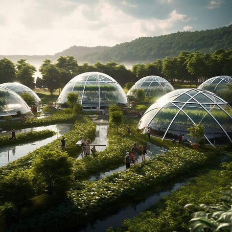 Urban Farm Aesthetic, Solarpunk Farm, Eco Utopia, Punk Aesthetic Room, Solar Punk City, Solarpunk House, Solarpunk Future, Futuristic Forest, Eco Futurism