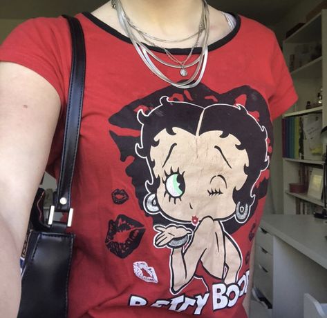 Betty Boop Aesthetic, Rockstar Style, Body Pillow, Cute Fits, Iconic Characters, Dream Clothes, Lucky Charm, Retro Outfits, Betty Boop