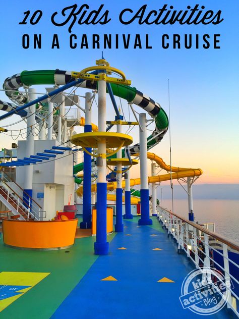 Find out all there is to see and do with kids on a Carnival Cruise. Carnival Cruise With Kids, Carnival Sunshine, Carnival Vista, Vacation With Kids, Cruise Kids, Luxury Cruise Ship, Cruise Essentials, World Cruise, Cruise Planning