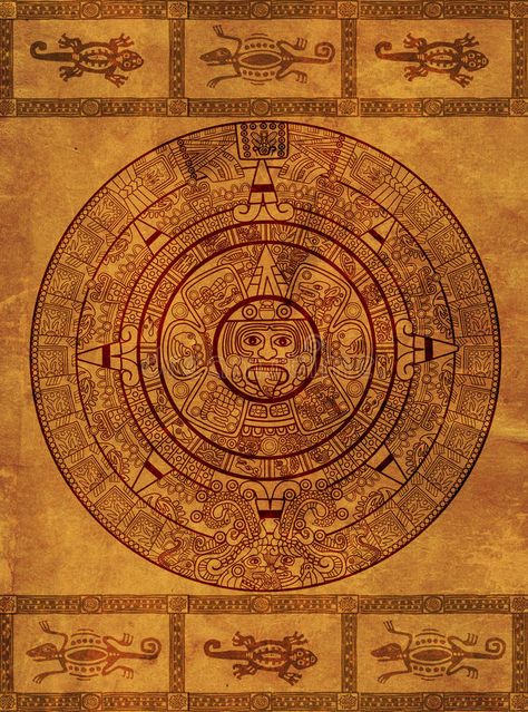 Maya calendar. On ancient parchment - over white #Sponsored , #AD, #ADVERTISEMENT, #calendar, #parchment, #ancient, #Maya Ancient Wheel, Maya Calendar, Maya Civilization, Drawing Images, Stock Photography Free, Chiropractic, History Facts, Stretched Canvas Prints, Natural Health