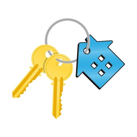 House keys with house shaped keychain | Premium Vector #Freepik #vector #house-key #buy-house #rent #landlord Vector House, Buy House, Locksmith Services, Girly Design, House Keys, Technology Icon, Card Banner, Poster Invitation, Presentation Template Free