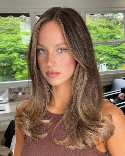 Olivia Mathers, Face Framing Highlights, Hair Lights, Face Framing Hair, Framing Highlights, Dark Blonde Hair Color, Brunette Hair With Highlights, Brown Hair With Blonde Highlights, Honey Blonde Hair