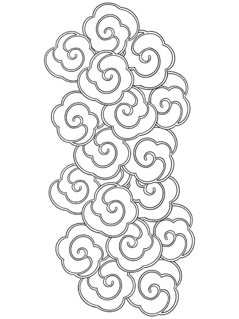 Tattoo Filling Pattern, Japanese Patterns Tattoo, Japanese Clouds Tattoos, Nubes Japonesas Tattoo, Pattern Tattoo Men, Japanese Tattoo Filler, Japanese Tattoo Outline, Tattoo Filler Ideas Men Backgrounds, Clouds Tattoo Stencil