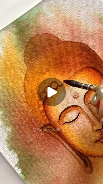 Happy Buddha Purnima, Buddha Purnima, Happy Buddha, Buddha Painting, May 22, Watercolor Painting, Watercolor Paintings, Mixed Media, Media