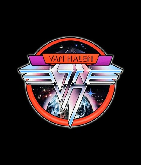 Great rock band, awesome music,very cool logo Van Halen Album Covers, Van Halen Band, Van Halen Logo, 80s Rock Bands, Rock Band Logos, Rock Poster Art, Space Logo, Rock Band Posters, Heavy Metal Art