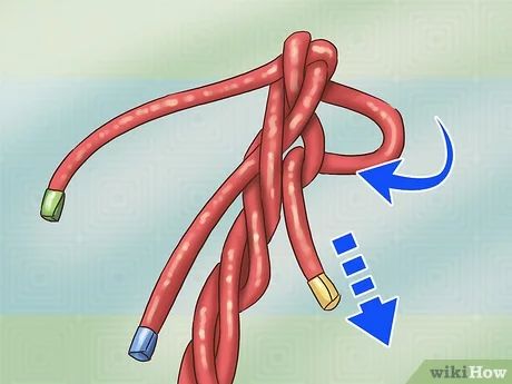 How to Back Braid Rope: 14 Steps (with Pictures) - wikiHow How To Braid Rope, Quick Release Knot, Crown Knot, Simple Crown, Braid Rope, Back Braid, How To Braid, Block And Tackle, Paracord Knots