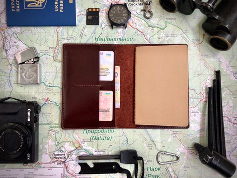 Passport leather wallet. PDF pattern. Link in the description. Wallet Diy, Diy Wallet, Free Pdf Pattern, Passport Wallet, Leather Goods, Pdf Pattern, Leather Wallet, Notebook, Wallet