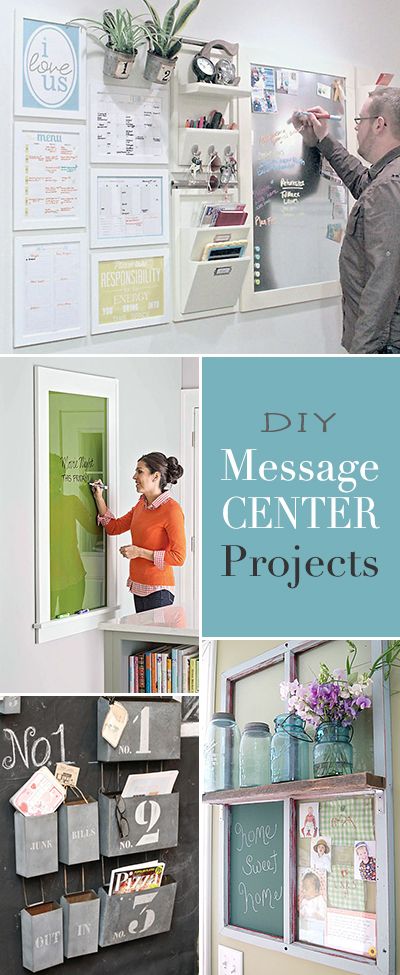 Family Command Center Projects • Awesome DIY Message Center Ideas and Tutorials! #Commandcenter #familyorganization #homeorganizing Family Message Center, Diy Message, Command Center Kitchen, Home Command Center, Message Center, Family Command Center, Command Center, Home Organisation, Family Organizer