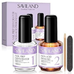 SAVILAND Nail Dehydrator and Primer: Acid-Free Natural Nail Dehydrator and Nail Primer & Protein Bonding Acrylic Nail Kit Gel Nail Polish Superior Bonding Acrylic Nail Supplies Profession Salons As an Amazon Associate , I earn from qualifying purchases Nail Dehydrator, Dark Gel Nails, Nails Rings, Acrylic Nail Supplies, Nail Primer, Acrylic Nail Brush, Spring Acrylic Nails, Nail Prep, Acrylic Nail Kit