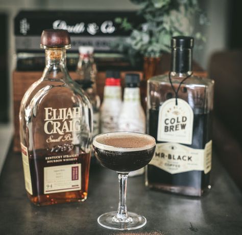 Maple Bourbon Espresso Martini, Bourbon Espresso Martini, Four Roses Bourbon, Bourbon Cream, Espresso Martini Recipe, Bourbon Drinks, National Coffee Day, Mixed Drinks Alcohol, Martini Recipe