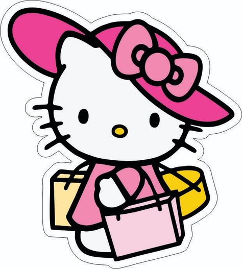 Hello Kitty Shopping, Sticker Hello Kitty, Stickers Hello Kitty, Hello Kitty Clipart, Hello Kitty Stickers, Hello Kitty School, Deer Cartoon, Hello Kitty Shop, Hello Kitty Imagenes