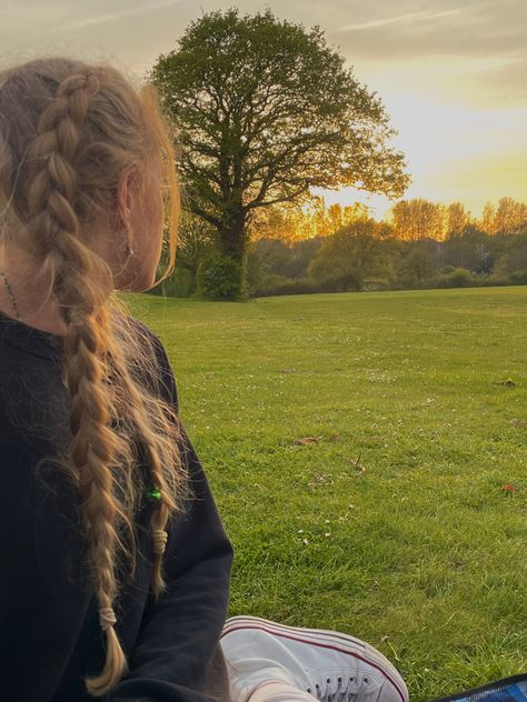 Blonde Hair Plaits, 2 Braids Blonde Hair, Outfits With 2 Braids, Fluffy French Braids, Dutch Braid Aesthetic, Dutch Plait Hairstyles, Dutch Braid Outfit, Dutch Braids Aesthetic, French Braids Aesthetic