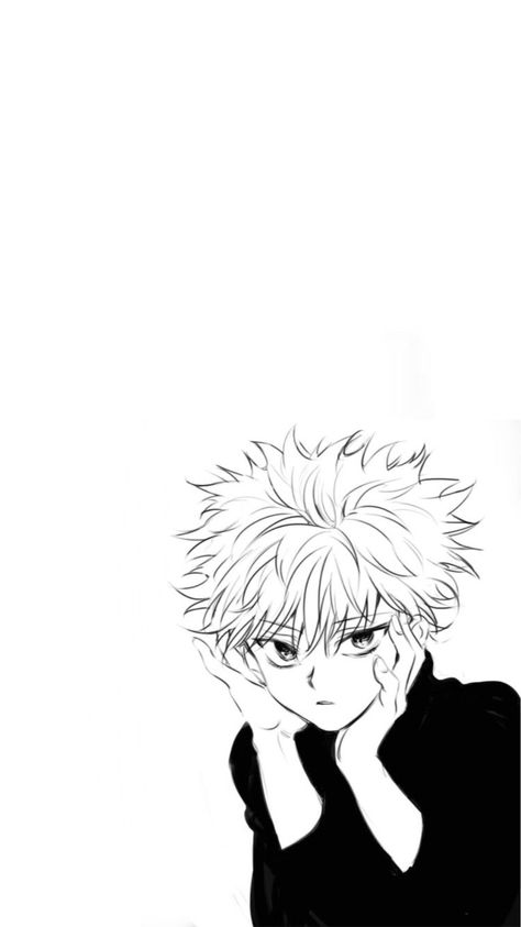 Hunter X Hunter Wallpapers Black And White, Hxh Black And White Wallpaper, White Anime Wallpaper Iphone, Killua Wallpaper Iphone, Hunter X Hunter Wallpapers Iphone, Hxh Wallpaper Iphone, Killua Zoldyck Wallpapers, Black And White Anime Wallpaper, White Anime Wallpaper