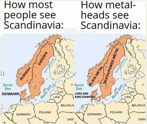 Metal Meme, Mercyful Fate, King Diamond, Power Metal, Blues Music, Thrash Metal, Baltic Sea, A Song, Scandinavia