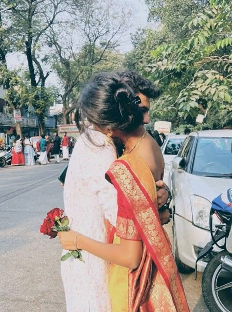 Indian Couple Poses, Aesthetic Couple Poses, Desi Love, Desi Fashion Casual, Red Lehenga, Maang Tikka, Couple Picture Poses, Cute Couple Poses, Indian Aesthetic