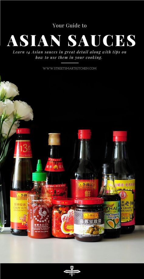 Have you ever attempted to try some Asian sauces but don't know what to do? In this guide, you'll learn 14 Asian sauces and how to use them in your cooking. Asian Sauces, Asian Seasoning, Eat Thai, Homemade Chinese Food, Vegan Asian Recipes, Asian Spices, Rustic Recipes, Asian Sauce, Vegan Asian