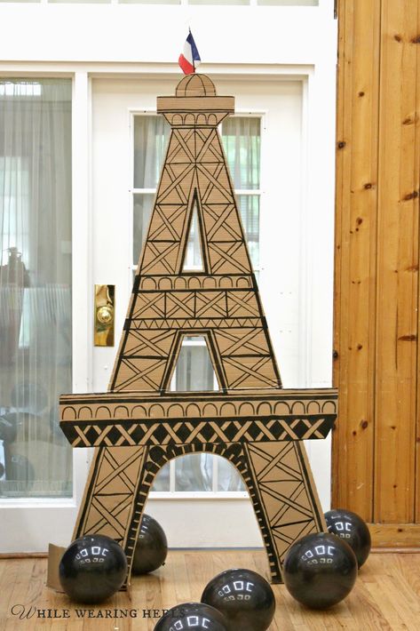 Paris Trunk Or Treat, Paris Party Decor, Paris Birthday Decorations, Epcot Themed Party, Paris Decorations Party, France Decorations Party, Paris Themed Photo Booth, Paris Dance Theme, France Themed Party