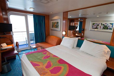 A standard balcony cabin onboard Norwegian's Pride of America (photo: Cruise Critic) Norwegian Cruise Escape, Cruise Norwegian, Rhapsody Of The Seas, Royal Carribean Cruise, Bermuda Cruise, Cruise Ship Pictures, Independence Of The Seas, Norwegian Escape, Navigator Of The Seas