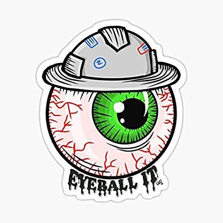 3pcs Cool Stickers Funny Eyeball IT Hard Hat Sticker, 2.5 inch - Hardhat Laborer Foreman Loading Wait Welding Welder Decal Oilfield Trash Hard Hat Sticker Hard Hat Decals, Hard Hat Stickers, Vehicle Paint, Car Humor, Cool Stickers, Window Decals, You Funny, Car Decals, Car Stickers