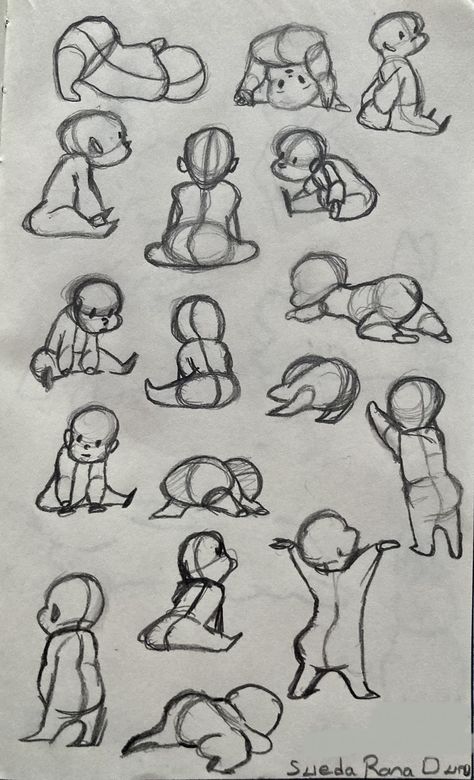 Cartoon Body Base Sitting, How To Draw Legs Sitting, Sitting Base Pose Reference, How To Shade In Drawing, Simple Human Sketch, Sitting Criss Cross Drawing, People Simple Drawing, How To Draw Someone Sitting, Baby Art Reference