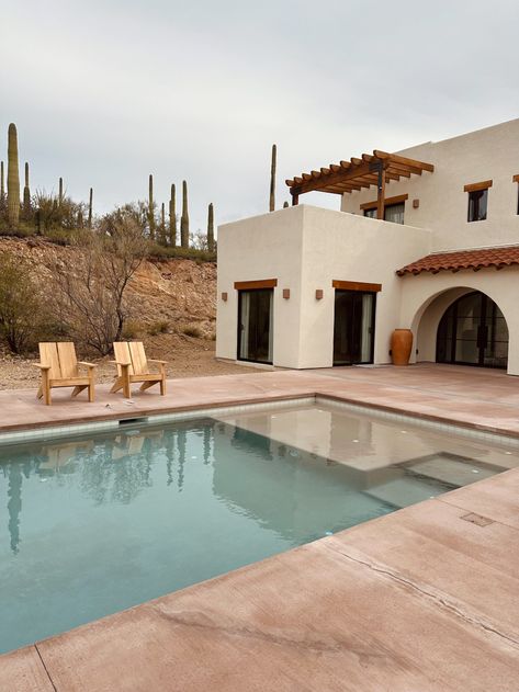 Desert Home Build: We're home in Tucson - New Darlings Desert House Plans, Desert Modern Decor, Desert Homes Interior, Southwest Architecture, Desert Inspired Decor, Modern Desert Home, Southwest Modern, Joshua Tree House, New Darlings