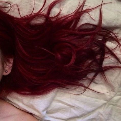 Crimson Red Hair, Blood Red Hair, Crimson Hair, Cherry Red Hair, Wine Red Hair, Red Hair Inspo, Wine Hair, Cherry Hair, Semi Permanente