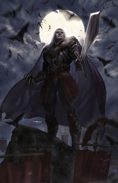 Edgar Markov, Elves Fantasy, Dark Creatures, Boom Studios, Gothic Fantasy Art, Vampires And Werewolves, Vampire Art, Macabre Art, Fantasy Races