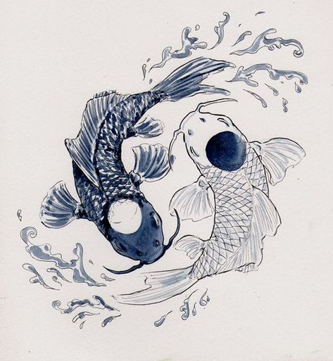 Koi Tattoo Design, La Tattoo, Best Drawing Ideas, Koi Tattoo, Drawing Water, Koi Fish Tattoo, Animal Rabbit, Fish Tattoo, Best Drawing