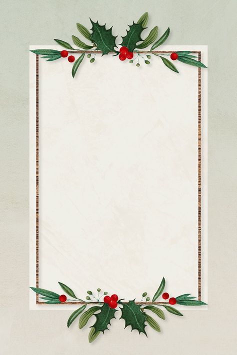 Blank festive rectangular christmas frame vector | premium image by rawpixel.com / NingZk V. Christmas Party Background, Christmas Birthday Cards, Frame Instagram, Christmas Card Background, Merry Christmas Typography, Invitation Frames, Merry Christmas Wallpaper, Christmas Typography, Christmas Frame