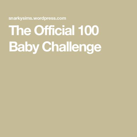 The Official 100 Baby Challenge 100 Baby Challenge Sims 4 Rules, 100 Baby Challenge Sims 4 House, Sims 100 Baby Challenge, Sims 4 100 Baby Challenge, Sims 4 Challenge, Sims Challenge, Sims 4 Cheats, Sims 4 Challenges, Female Vampire