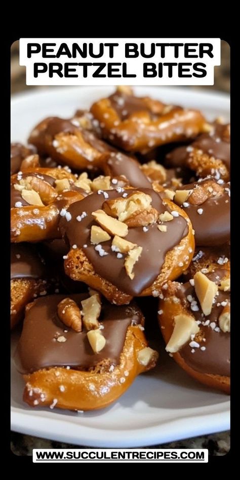 These bite-sized treats are packed with peanut butter and enveloped in pretzels, then coated in chocolate for an addictive snack that’s hard to put down. Pretzel Chocolate Bites, Peanut Butter Pretzel Bites, Pretzel Snacks, Chocolate Dipped Pretzels, Peanut Butter Pretzel, Pretzel Dip, Dessert Spread, Dipped In Chocolate, Creative Recipes