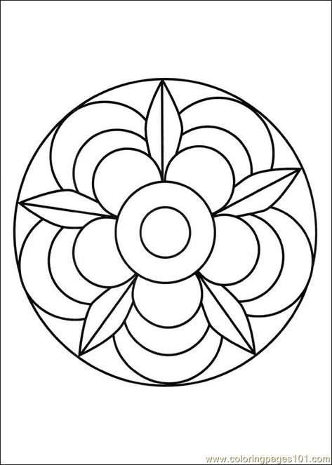 Mandala Simple, Mandalas Painting, Simple Mandala, Mandalas Drawing, Mandala Coloring Books, Mandalas Design, Circular Design, Mandala Painting, Flower Coloring Pages