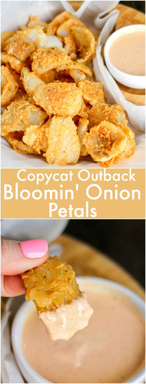 Outback Bloomin' Onion Petals (Copycat) • Domestic Superhero Outback Bloomin Onion, Blooming Onion Recipes, Onion Petals, Bloomin Onion, Blooming Onion, Diy Easy Recipes, App Ideas, Fingerfood Party, Copykat Recipes