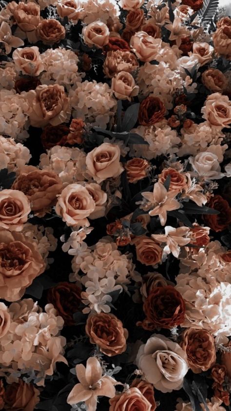 Cream Background Aesthetic, Aesthetic Mobile Wallpaper, Aesthetic Mobile, Roses Aesthetic, Flower Background Images, My Arts, Vintage Flowers Wallpaper, Rose Cream, Cute Fall Wallpaper