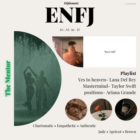 Enfj Aesthetics Core, Enfj Core Aesthetic, Enfj Moodboard, Enfj Personality Aesthetic, Mbti Vibe, Enfj Aesthetics, Mbti Core, Personality Types Test, Personality Archetypes