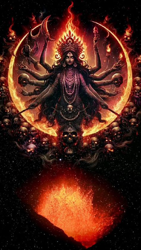 Kali Picture, Maa Kali Images, Goddess Kali Images, Indian Goddess Kali, Mother Kali, Kali Ma, Kali Mata, Aadi Shakti, Pictures Of Shiva