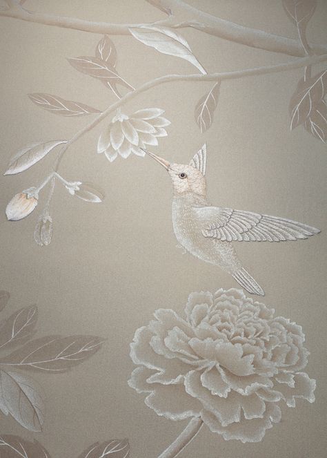 de Gournay- Hand painted wallpaper and fabrics Handpainted Wallpapers, Degournay Wallpaper, Gournay Wallpaper, Chinoiserie Room, De Gournay Wallpaper, Handmade Wallpaper, Pearl Wallpaper, Painted Wallpaper, Bedroom Redesign