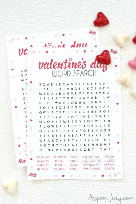 Free printable Valentine's Day Word Search that is a perfect activity for the kiddos on February 14th! Just download and print! #valentinesprintable #valentinesgame Valentines Word Search, Galentine's Party, Valentine's Day Party Games, Hate Valentines Day, Valentines Day Words, Printable Games For Kids, Valentine Words, Valentines Games, Galentines Party