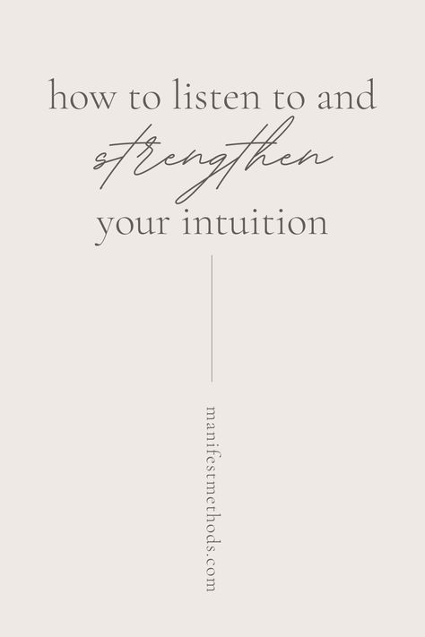 An important first step when connecting with your intuition is to understand the difference between what a “yes” and a “no” response feels like in your body. Learning how to physically feel the difference between the two will help give you confidence that you are correctly interpreting the answer that you’re being given. Read more on the blog! Manifestation | Intuition | Following Your Intuition | Manifest Methods Connect With Intuition, Beginner Manifestation, Manifest Methods, Trust Your Intuition, Manifestation Tips, Muscles In Your Body, Inner Guidance, Clear Your Mind, Activity Days