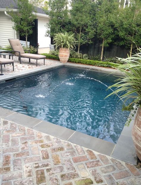 Small Inground Pool, Kleiner Pool Design, Amazing Swimming Pools, Small Swimming Pools, Pool Remodel, Pools Backyard, Small Pool Design, Backyard Privacy, House Landscaping